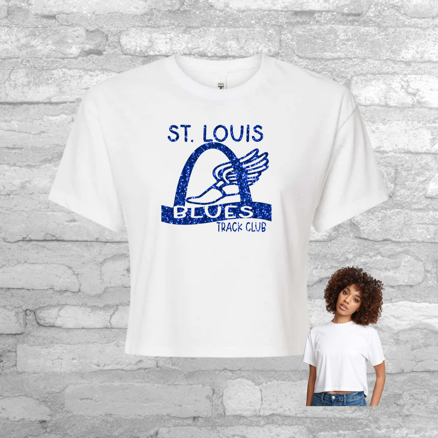 CROP TOP STL BLUES - WOMEN’S SHIRT