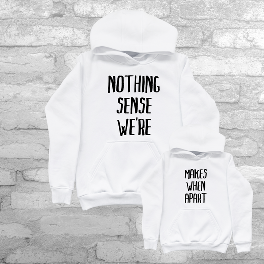 NOTHING MAKES SENSE HOODIE SET